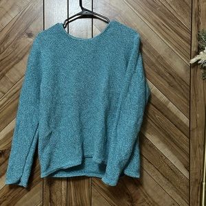 Vintage LL Bean Blue Knit Sweater